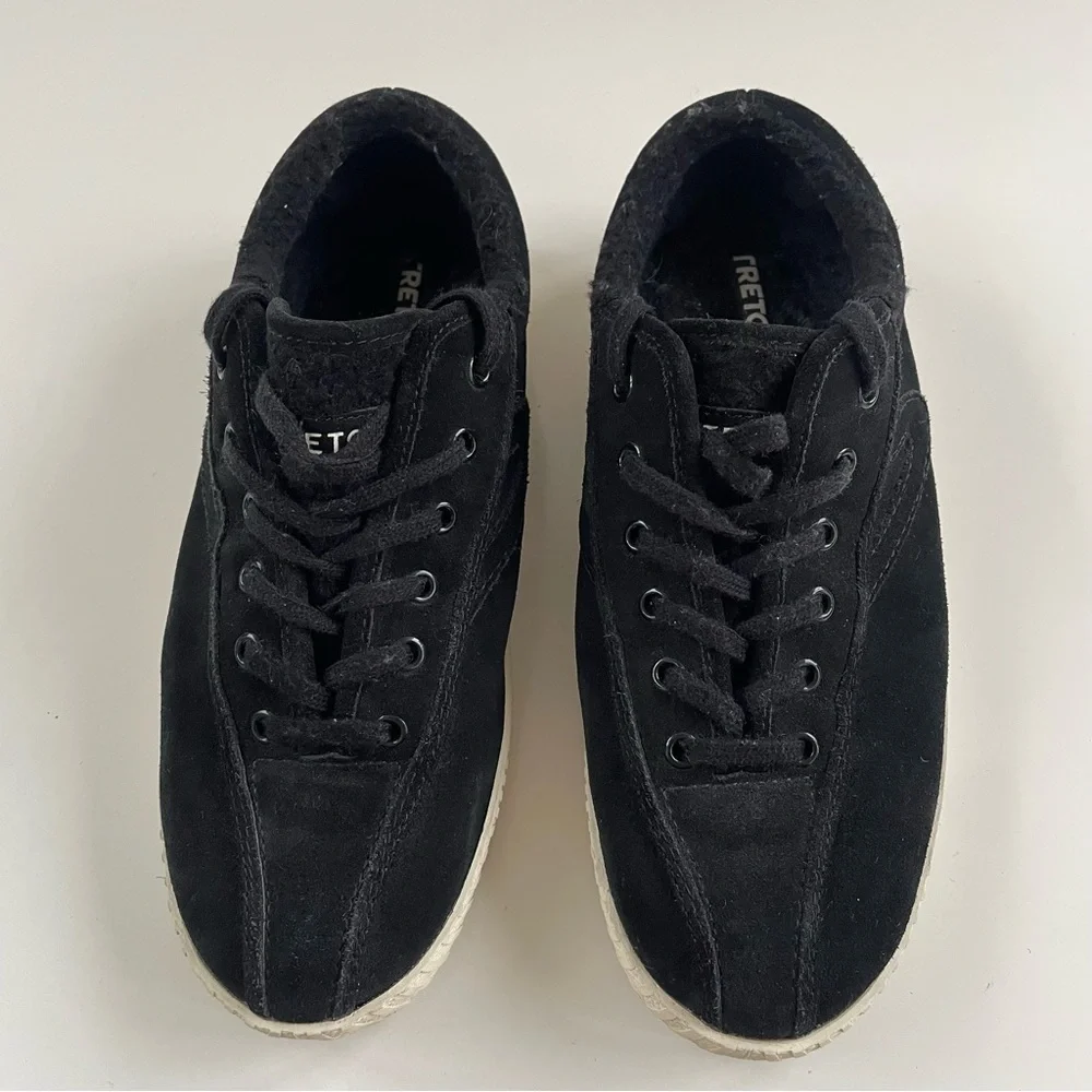 TRETORN Tretorn Nylite 35 Plus Suede Faux Fur Lined Sneaker Size 9.5